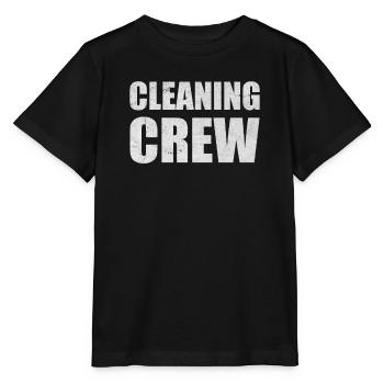 Cleaning Crew Household Team Cleaning Column Gift - Stanley/Stella MINI CREATOR Kids’ T-Shirt - black - Front - Mikhail (115cm)