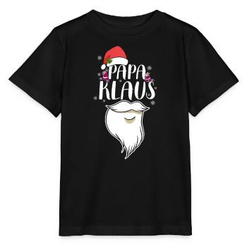 Papa Claus Weihnachten Santa Claus Familienvater - Stanley/Stella Kinder T-Shirt MINI CREATOR  - Schwarz - Vorne - Mikhail (115cm)