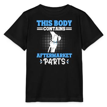 This Body Contains Aftermarket Parts Knieoperation - Stanley/Stella Kinder T-Shirt MINI CREATOR  - Schwarz - Vorne - Mikhail (115cm)