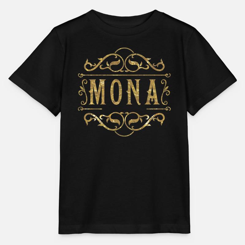Mona gold - Stanley/Stella MINI CREATOR Kids’ T-Shirt - black