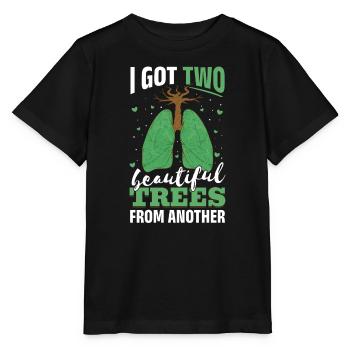 Lung Surgery Donor Lung Transplant - Stanley/Stella MINI CREATOR Kids’ T-Shirt - black - Front - Mikhail (115cm)