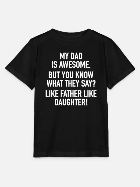 Father & Daughter Offspring Toddler Daughters - Stanley/Stella MINI CREATOR Kids’ T-Shirt - black