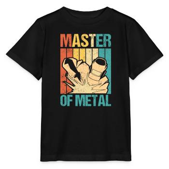 Master Of Metal Welding Welding - Stanley/Stella MINI CREATOR Kids’ T-Shirt - black - Front - Mikhail (115cm)