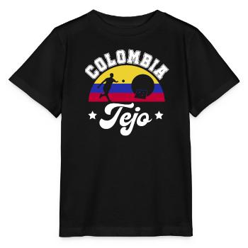 Kolumbien Tejospieler Baseball Meisterschaft - Stanley/Stella Kinder T-Shirt MINI CREATOR  - Schwarz - Vorne - Mikhail (115cm)