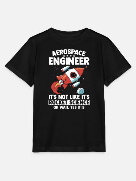 Aerospace Engineer Rocket Science Gift - Stanley/Stella MINI CREATOR Kids’ T-Shirt - black