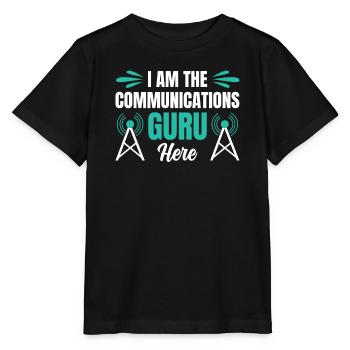 Communication Guru Radio Presenter Profession - Stanley/Stella MINI CREATOR Kids’ T-Shirt - black - Front - Mikhail (115cm)
