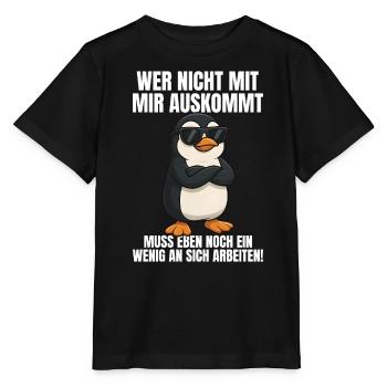 Funny Funny Saying Sayings - Stanley/Stella MINI CREATOR Kids’ T-Shirt - black - Front - Mikhail (115cm)