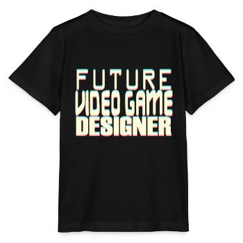Futur concepteur de jeux vidéo - T-shirt bio MINI CREATOR Stanley/Stella Enfant - noir - Devant - Mikhail (115cm)