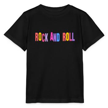 Rock and Roll - Stanley/Stella Kinder T-Shirt MINI CREATOR  - Schwarz - Vorne - Mikhail (115cm)