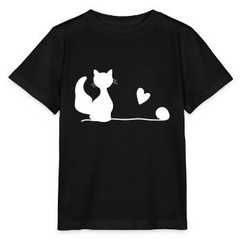 Ligne de laine pour chat animal animaux de compagnie animaux de compagnie - T-shirt bio MINI CREATOR Stanley/Stella Enfant - noir - Devant - Mikhail (115cm)