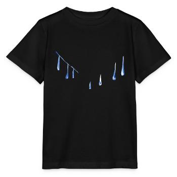 gouttes d’eau symbole eau bleue - T-shirt bio MINI CREATOR Stanley/Stella Enfant - noir - Devant - Mikhail (115cm)