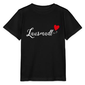 Lausmadl | süßes bayerisches Geschenk - Stanley/Stella Kinder T-Shirt MINI CREATOR  - Schwarz - Vorne - Mikhail (115cm)