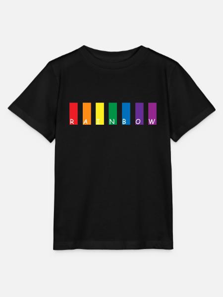 Rainbow - Stanley/Stella Kinder T-Shirt MINI CREATOR - Schwarz