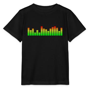 Music equalizer & visualizer - Stanley/Stella MINI CREATOR Kids’ T-Shirt - black - Front - Mikhail (115cm)