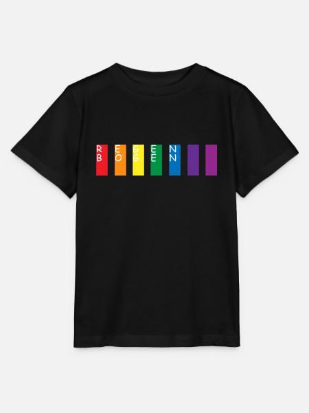 Regenbogen - Stanley/Stella Kinder T-Shirt MINI CREATOR - Schwarz