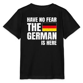 N’ayez crainte L’allemand est là Deutscher - T-shirt bio MINI CREATOR Stanley/Stella Enfant - noir - Devant - Mikhail (115cm)