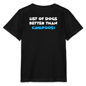 Cavapoo Cavoodle - Stanley/Stella MINI CREATOR Kids’ T-Shirt - black - Front - Mikhail (115cm)