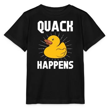 canards en caoutchouc cadeau jaune canard coin-coin se produit - T-shirt bio MINI CREATOR Stanley/Stella Enfant - noir - Devant - Mikhail (115cm)