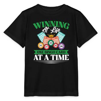 Bingo Bingo Night Bingo Card Bingo Player - Stanley/Stella MINI CREATOR Kids’ T-Shirt - black - Front - Mikhail (115cm)