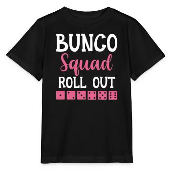 Buncospieler Geschenk Bunco Abend Würfeln - Stanley/Stella Kinder T-Shirt MINI CREATOR  - Schwarz - Vorne - Mikhail (115cm)