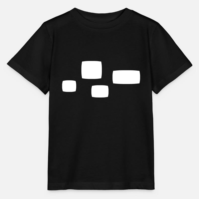 vier vierecke quadrat form symbol muster - Stanley/Stella Kinder T-Shirt MINI CREATOR  - Schwarz