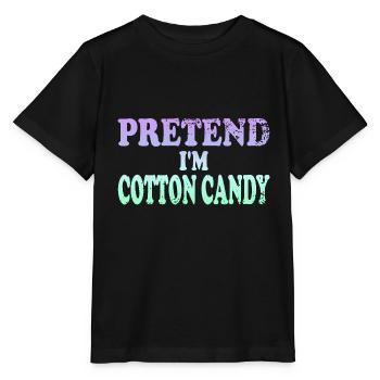 Pretend I'm Cotton Candy - Stanley/Stella MINI CREATOR Kids’ T-Shirt - black - Front - Mikhail (115cm)