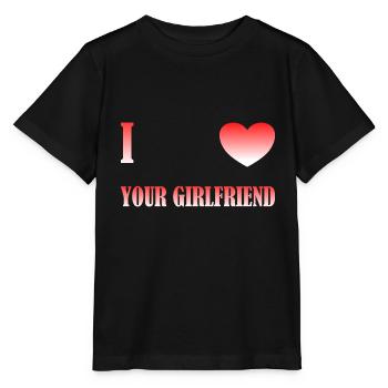 J’aime ta petite amie - T-shirt bio MINI CREATOR Stanley/Stella Enfant - noir - Devant - Mikhail (115cm)