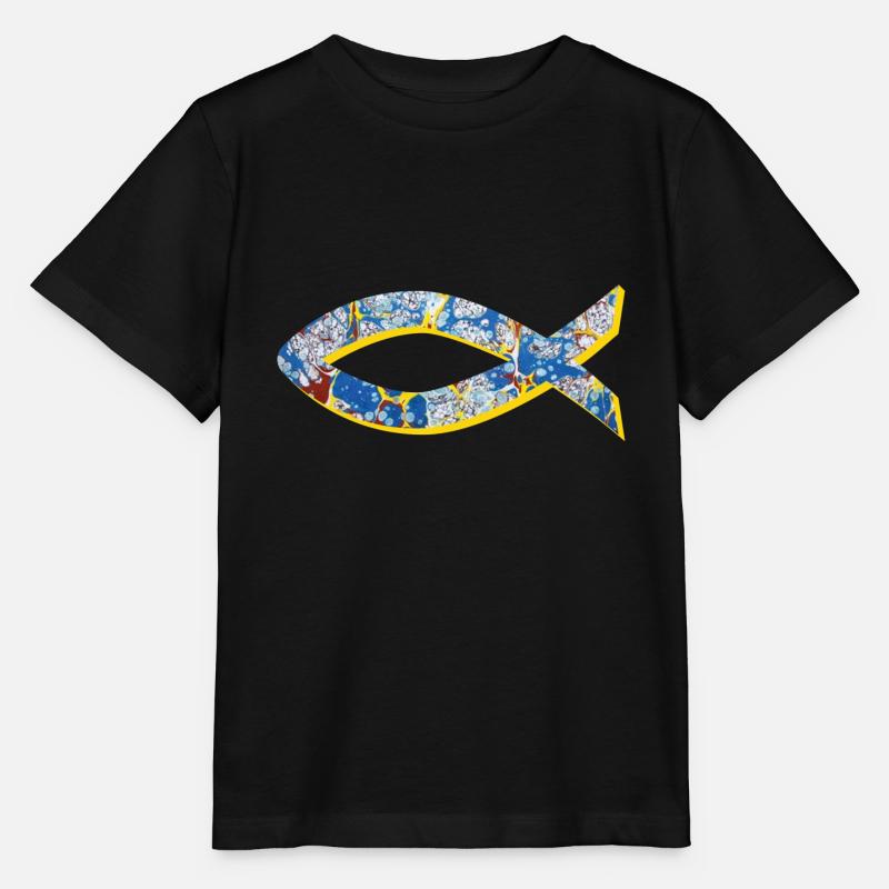 fisch ichthys e 205 - T-shirt bio MINI CREATOR Stanley/Stella Enfant - noir