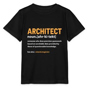 Architect - Stanley/Stella MINI CREATOR Kids’ T-Shirt - black - Front - Mikhail (115cm)