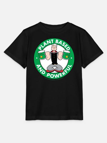 Popeye Plant Based And Powerful - T-shirt bio MINI CREATOR Stanley/Stella Enfant - noir