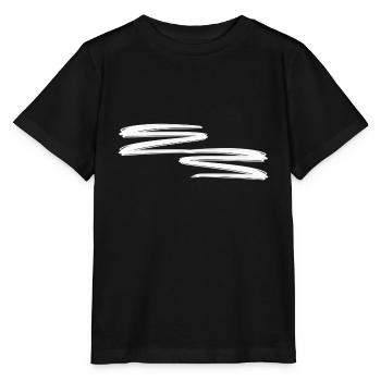 striche strich linien linie - Stanley/Stella Kinder T-Shirt MINI CREATOR  - Schwarz - Vorne - Mikhail (115cm)