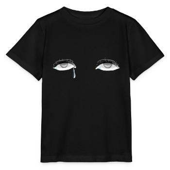 augen auge träne weinen - Stanley/Stella Kinder T-Shirt MINI CREATOR  - Schwarz - Vorne - Mikhail (115cm)