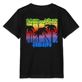 Winnifred Beach Jamaica - Stanley/Stella Kinder T-Shirt MINI CREATOR  - Schwarz - Vorne - Mikhail (115cm)