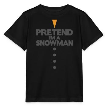Pretend i'm a snowman - Stanley/Stella MINI CREATOR Kids’ T-Shirt - black - Front - Mikhail (115cm)