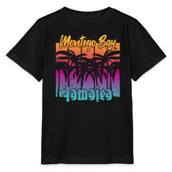 Montego Bay Jamaica - Stanley/Stella MINI CREATOR Kids’ T-Shirt - black - Front - Mikhail (115cm)