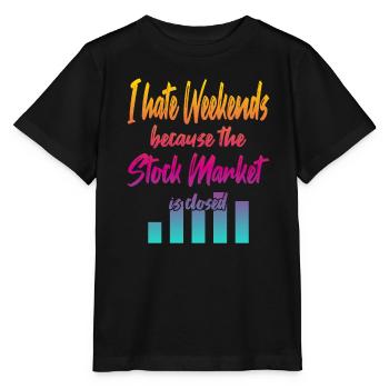 Stock Market is Closed - Stanley/Stella MINI CREATOR Kids’ T-Shirt - black - Front - Mikhail (115cm)
