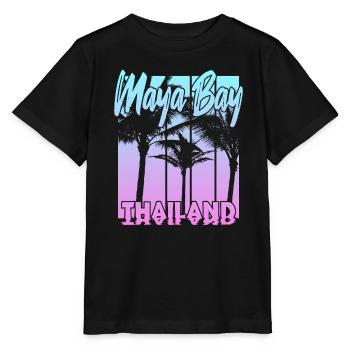Maya Bay Thailand - Stanley/Stella MINI CREATOR Kids’ T-Shirt - black - Front - Mikhail (115cm)