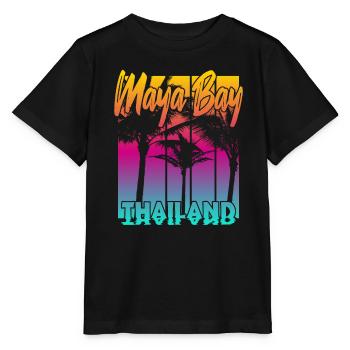Maya Bay Thailand - Stanley/Stella MINI CREATOR Kids’ T-Shirt - black - Front - Mikhail (115cm)