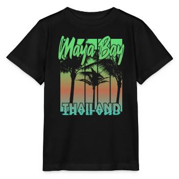 Maya Bay Thailand - Stanley/Stella MINI CREATOR Kids’ T-Shirt - black - Front - Mikhail (115cm)