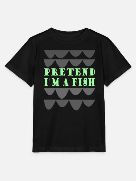 Pretend i'm a fish - Stanley/Stella Kinder T-Shirt MINI CREATOR - Schwarz