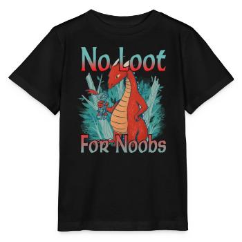 No Loot for Noobs - Mmorpg - Stanley/Stella Kinder T-Shirt MINI CREATOR  - Schwarz - Vorne - Mikhail (115cm)
