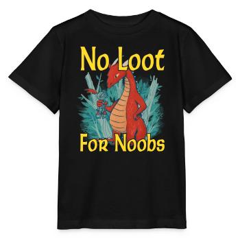 No Loot for Noobs - Mmorpg - Stanley/Stella Kinder T-Shirt MINI CREATOR  - Schwarz - Vorne - Mikhail (115cm)