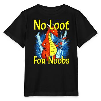 No Loot for Noobs - Mmorpg - Stanley/Stella Kinder T-Shirt MINI CREATOR  - Schwarz - Vorne - Mikhail (115cm)