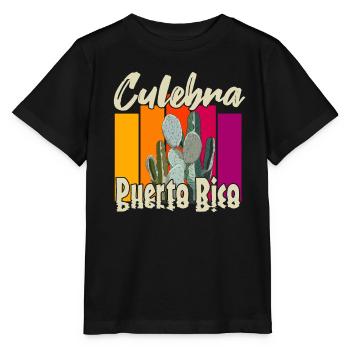 Culebra Porto Rico - T-shirt bio MINI CREATOR Stanley/Stella Enfant - noir - Devant - Mikhail (115cm)