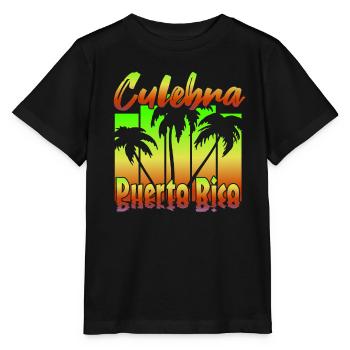Culebra Porto Rico - T-shirt bio MINI CREATOR Stanley/Stella Enfant - noir - Devant - Mikhail (115cm)