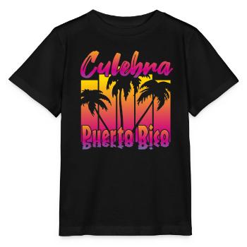 Culebra Porto Rico - T-shirt bio MINI CREATOR Stanley/Stella Enfant - noir - Devant - Mikhail (115cm)