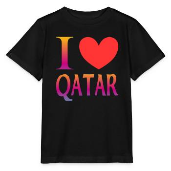 Ich liebe Katar - Stanley/Stella Kinder T-Shirt MINI CREATOR  - Schwarz - Vorne - Mikhail (115cm)