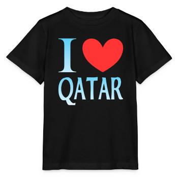 Ich liebe Katar - Stanley/Stella Kinder T-Shirt MINI CREATOR  - Schwarz - Vorne - Mikhail (115cm)