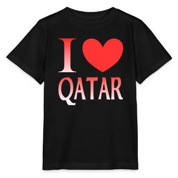 Ich liebe Katar - Stanley/Stella Kinder T-Shirt MINI CREATOR  - Schwarz - Vorne - Mikhail (115cm)