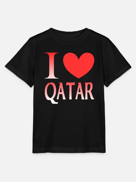 Ich liebe Katar - Stanley/Stella Kinder T-Shirt MINI CREATOR  - Schwarz